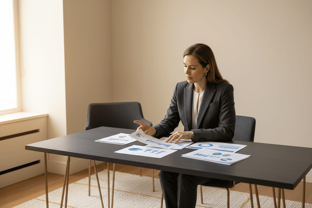 Professional business consultant advisory