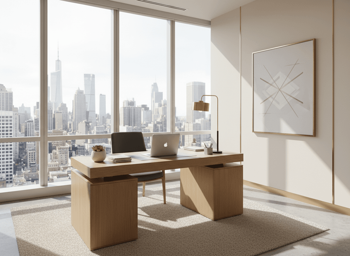 Modern office workspace